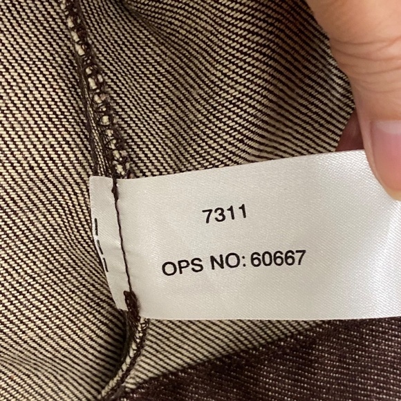 NWOT CLUB MONACO Cropped Denim Aubergine Vampire Diaries Goth Edgy Jacket XS - Picture 14 of 16